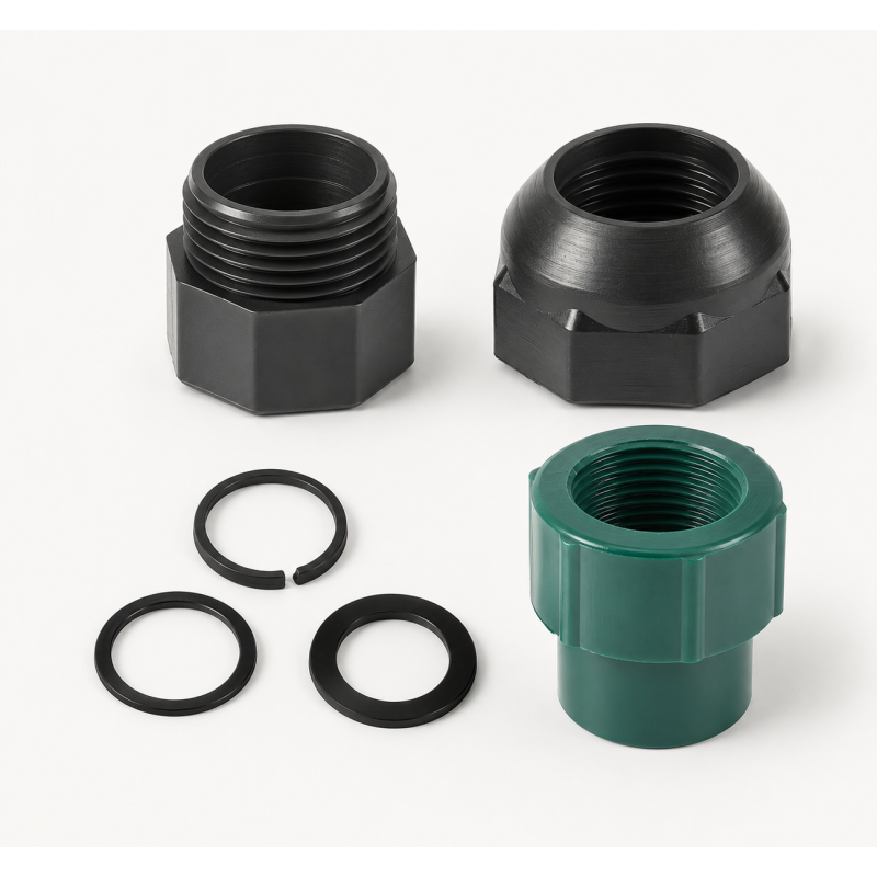 KIT (Ponteiras + Anilhas) p/ Reparação Tubo Suporte Extensivo